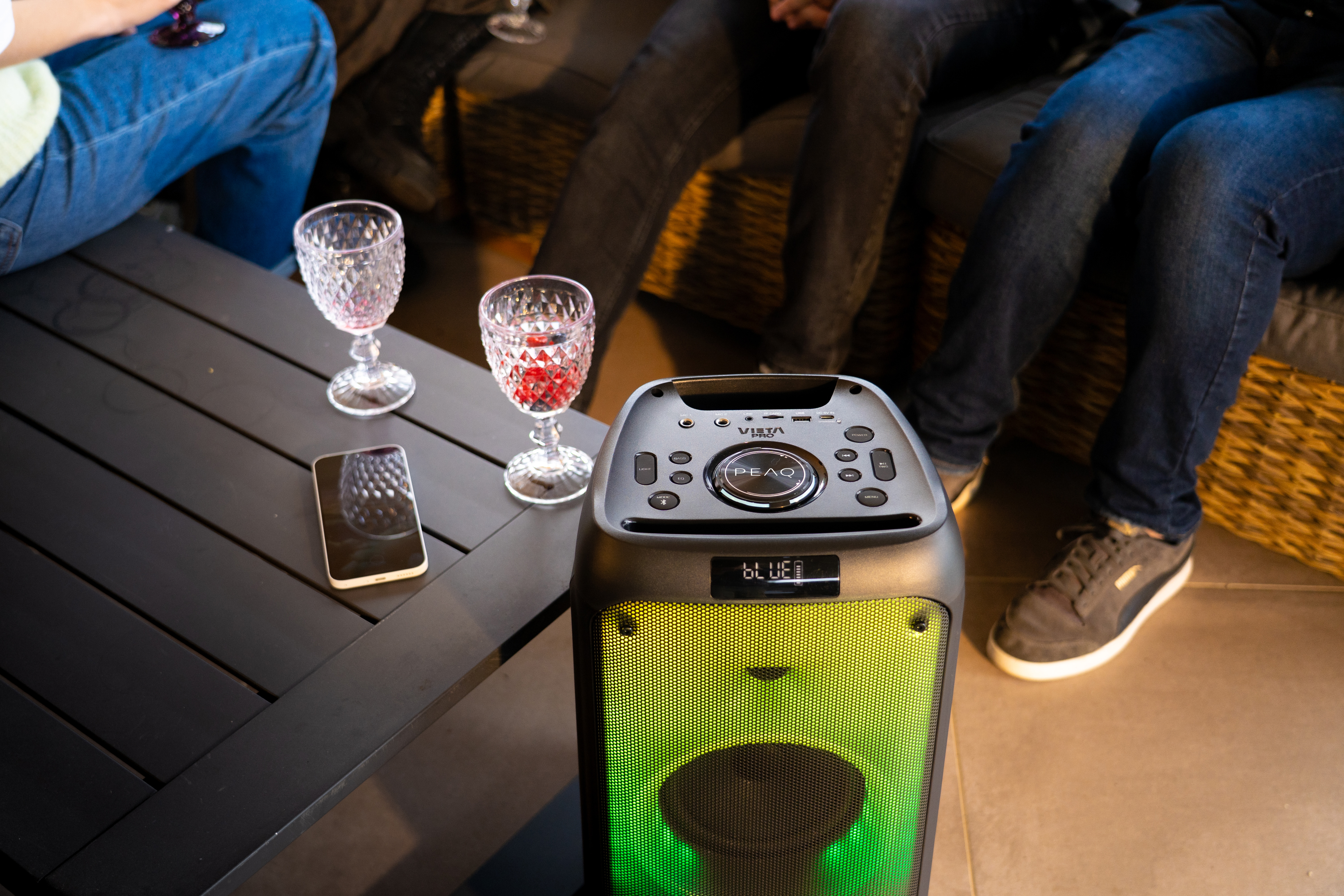 PEAQ Party 110 Lautsprecher, 150W, Schwarz