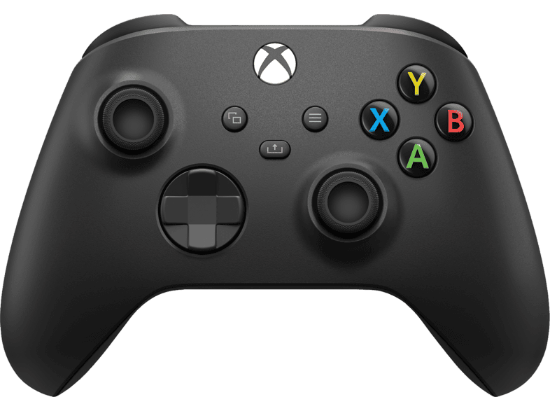 MICROSOFT Xbox Wireless Controller Carbon Black für XBOX Series X, S, One, PC, Android, iOS