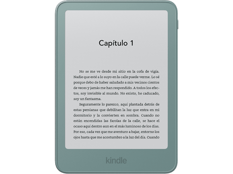 eBook - Amazon Kindle 2026 (32 GB, última generación), Pantalla 6", 32GB, WiFi 5, Diseño de aluminio, Sin publicidad, Verde agua
