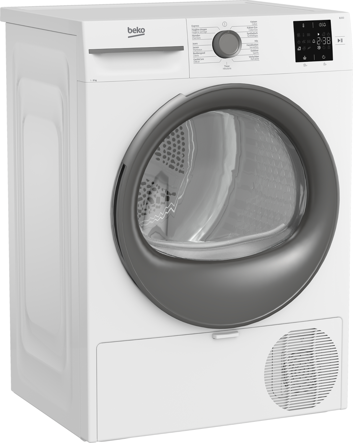 BEKO BM3T3823WMM - Sèche-linge pompe à chaleur - 8 kg - 64 dB - Label énergétique D