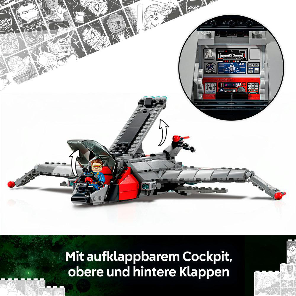 LEGO Super Heroes 76347 Avengers: Doomsday Quinjet Bausatz, Mehrfarbig