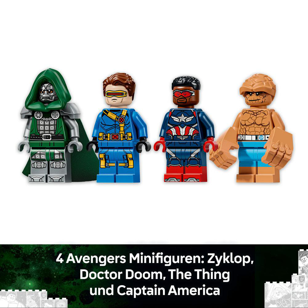 LEGO Super Heroes 76347 Avengers: Doomsday Quinjet Bausatz, Mehrfarbig