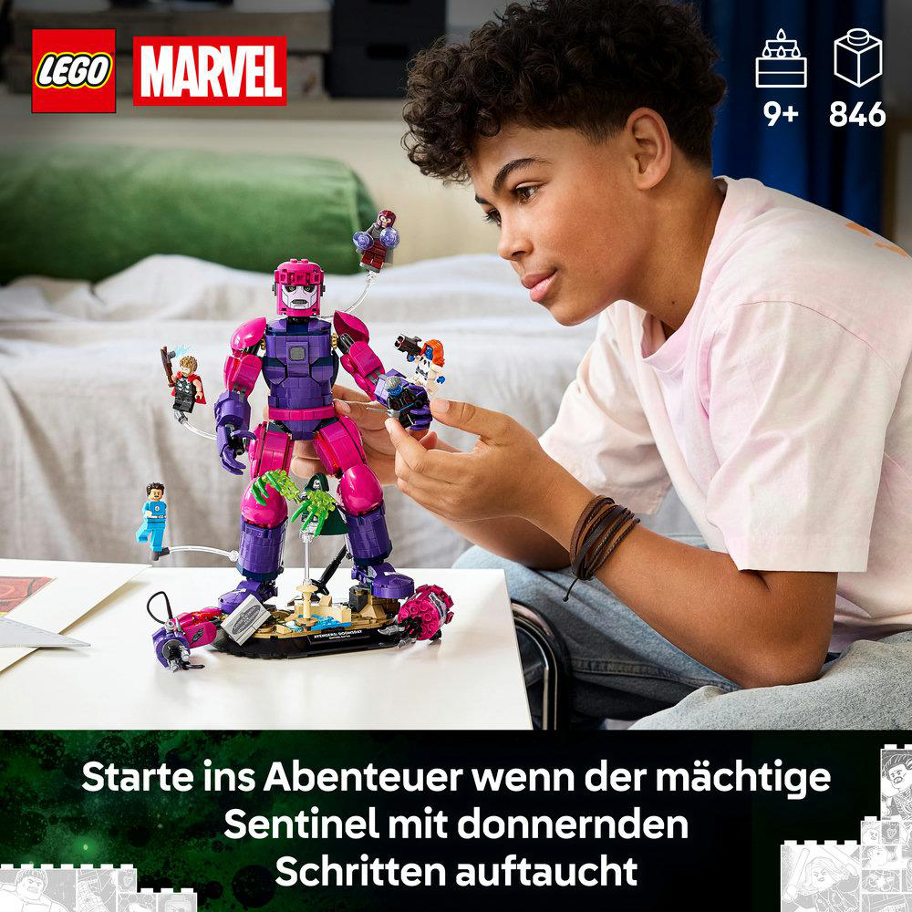 LEGO Super Heroes 76348 Legendärer Showdown: Avengers: Doomsday Bausatz, Mehrfarbig