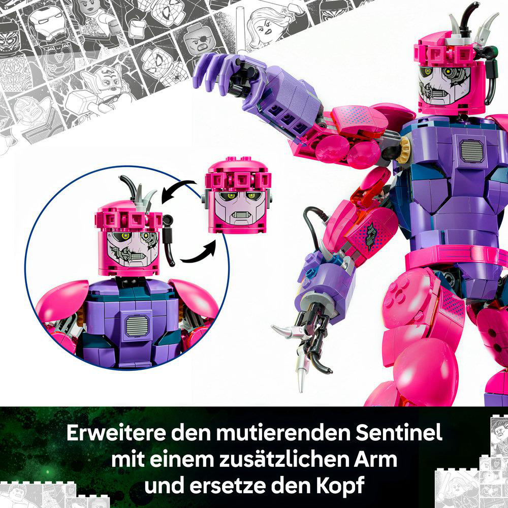 LEGO Super Heroes 76348 Legendärer Showdown: Avengers: Doomsday Bausatz, Mehrfarbig