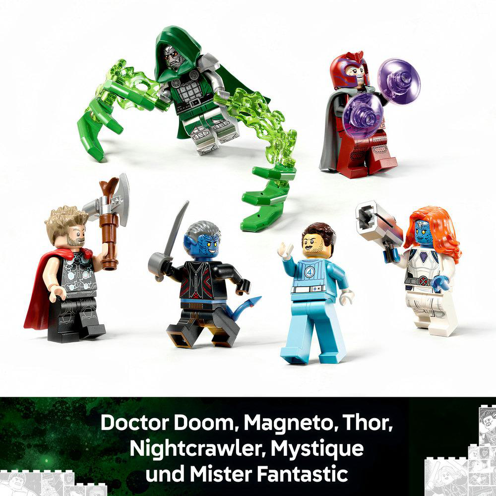 LEGO Super Heroes 76348 Legendärer Showdown: Avengers: Doomsday Bausatz, Mehrfarbig