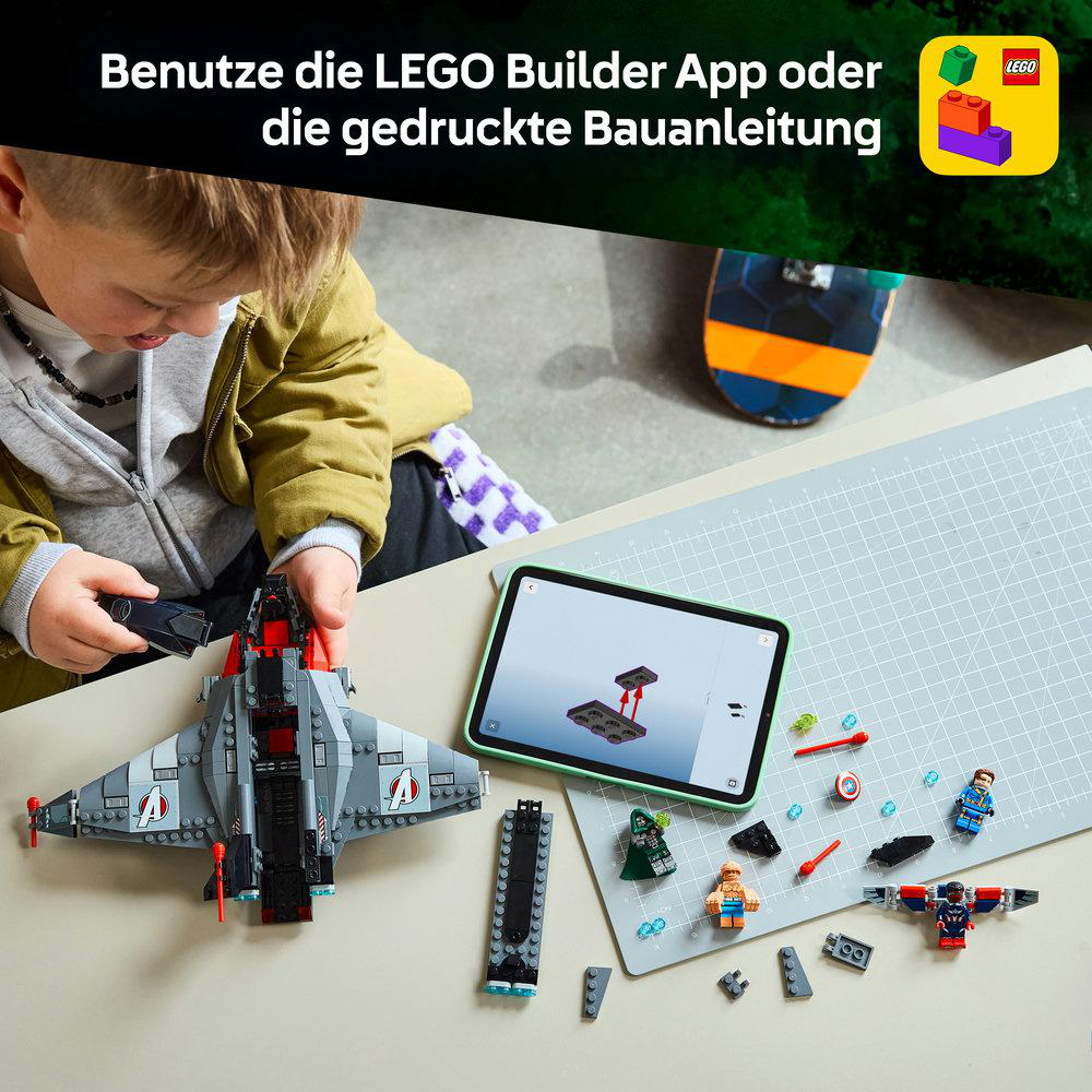 LEGO Super Heroes 76348 Legendärer Showdown: Avengers: Doomsday Bausatz, Mehrfarbig