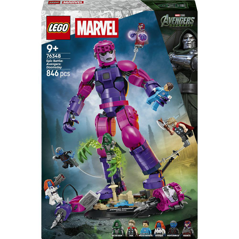 LEGO Super Heroes 76348 Legendärer Showdown: Avengers: Doomsday Bausatz, Mehrfarbig
