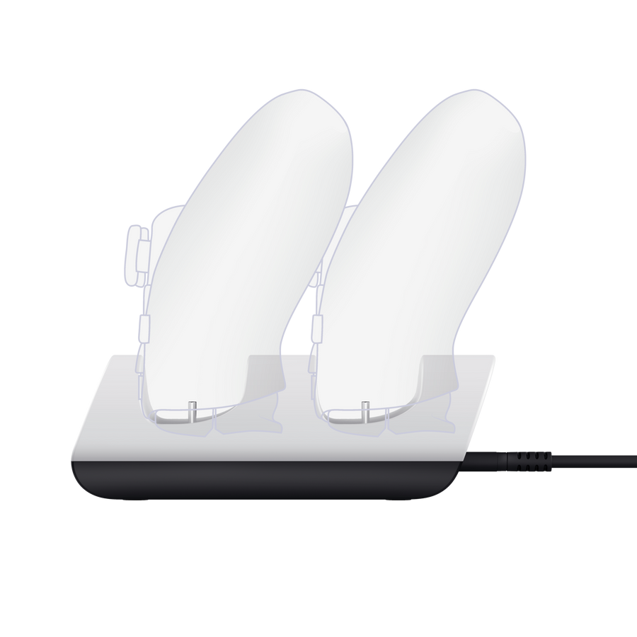 Base de carga - Trust GXT 254, Compatible con PS5, Para 2 mandos, Blanco