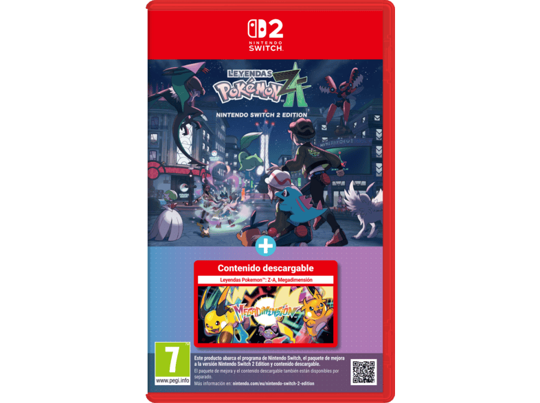 Nintendo Switch 2 Pokemon Legends ZA + Mega Dimension (Contenido descargable)