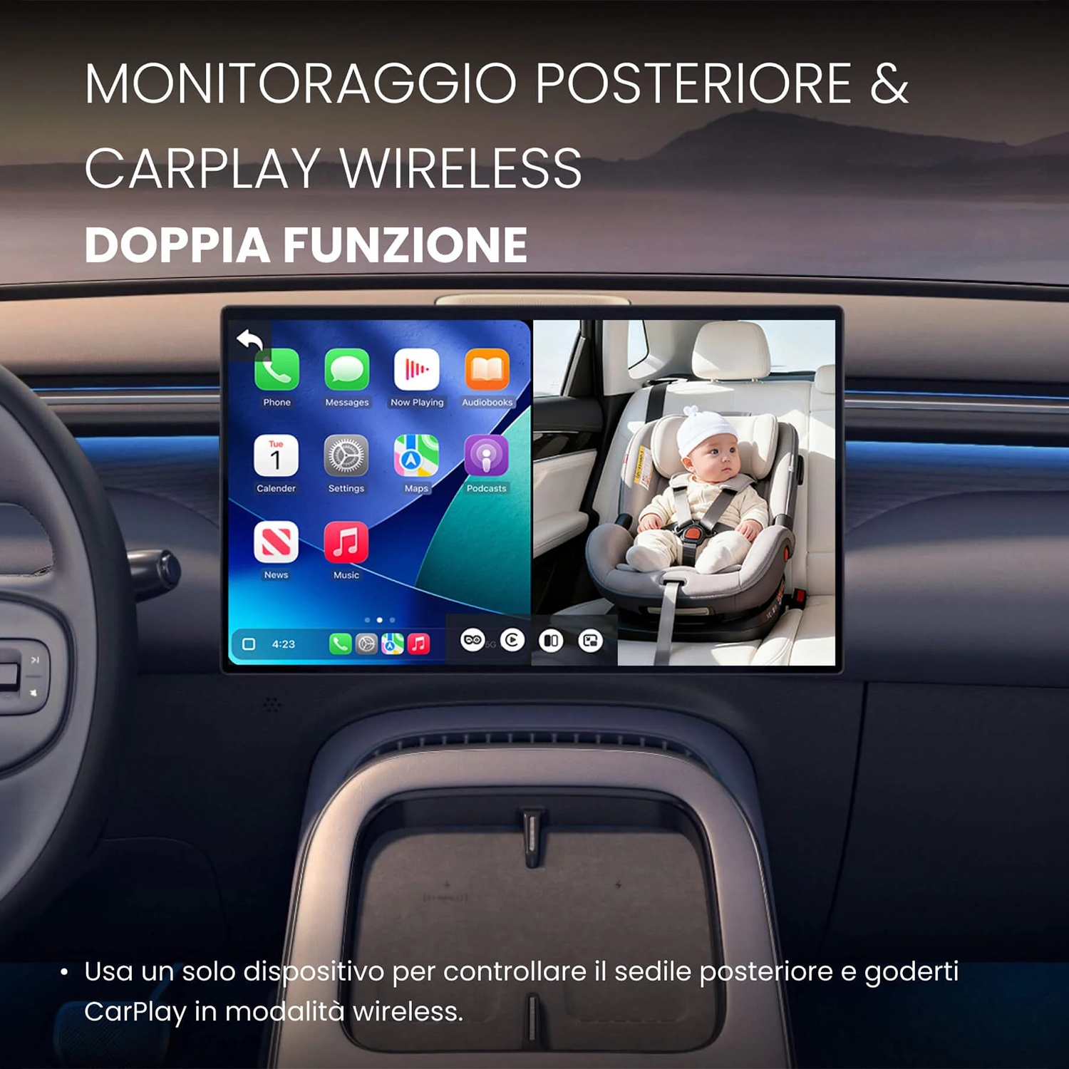 ADATTATORE WIRELESS Ottocast CABIN CARE WIRELESS CARPLAY ADAPTER