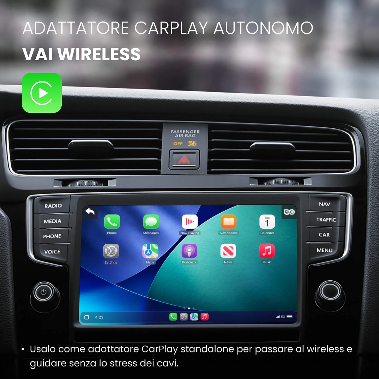 ADATTATORE WIRELESS Ottocast CABIN CARE WIRELESS CARPLAY ADAPTER