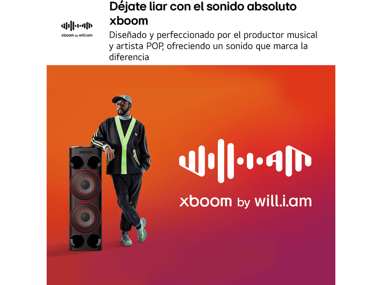 Lg Xboom La Bestia Power 9000 Negro / Altavoz Gran Potencia Para Fiestas, 440W / Ai Karaoke – imagen 3