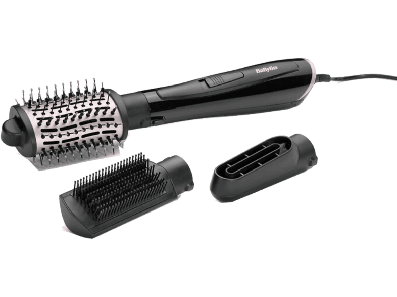 Moldeador - BaByliss AS128E, Tecnología iónica, 2 Niveles de temperatura, 1000 W, Negro/Rosa