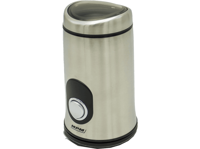 Molinillo de café - UNIVERSAL MMK-02M, 150 W, Capacidad 50 g, Carcasa acero inoxidable, Tapa Transparente, Plata
