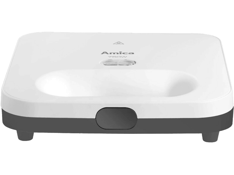Sandwichera - Universal SMK2011, 750 W, Antiadherente, Indicadores luminosos, Blanco