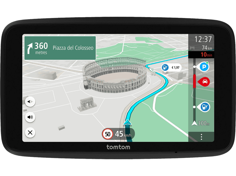 GPS - TomTom GO Superior, Pantalla 6 ", Europa, WiFi y Bluetooth, Actualizaciones permanentes, Negro