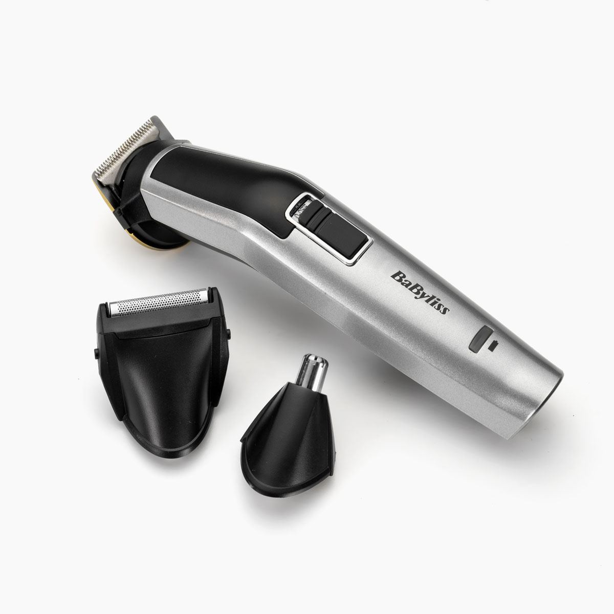 Afeitadora corporal - BaByliss MT726E, 60 min Autonomía, Cuchillas de titanio, Varias Longitudes de Corte, Gris/Negro