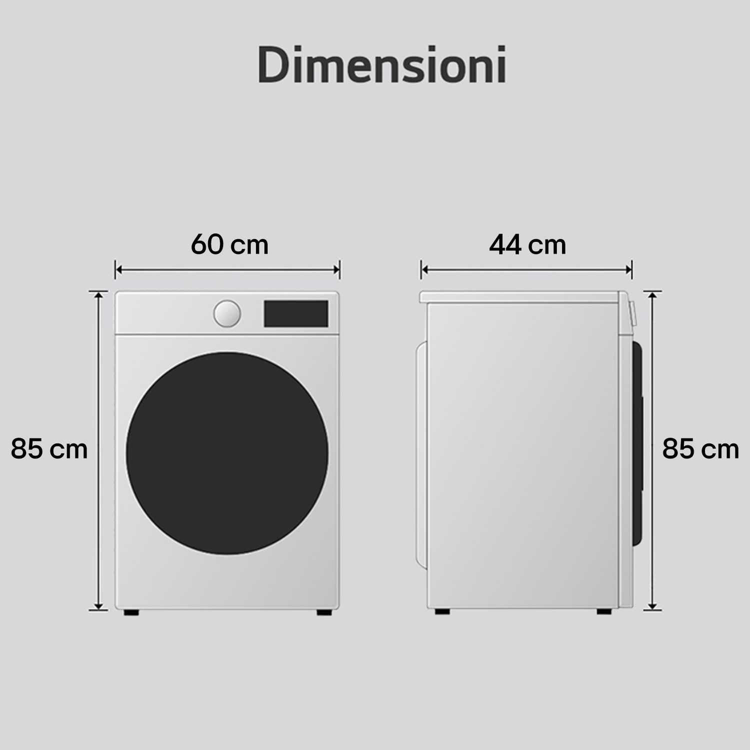 LG F2NX10S7NLK LAVATRICE SLIM, Caricamento frontale, 7 kg, 9 programmi, Profondità 44 cm, Giri 1200 rpm, White, livello rumorosità centrifuga 75 dB(A), Classe A