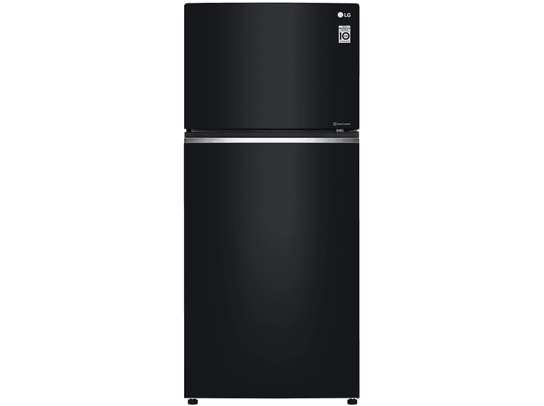 FRIGORIFERO DOPPIA PORTA LG GTB744BMBED, Capacità netta totale 506 l, Rumorosità: 43 dB(A), 3 ripiani, Dimensioni: L 78 cm A 180 P 70 cm, Black Mirror, Classe E