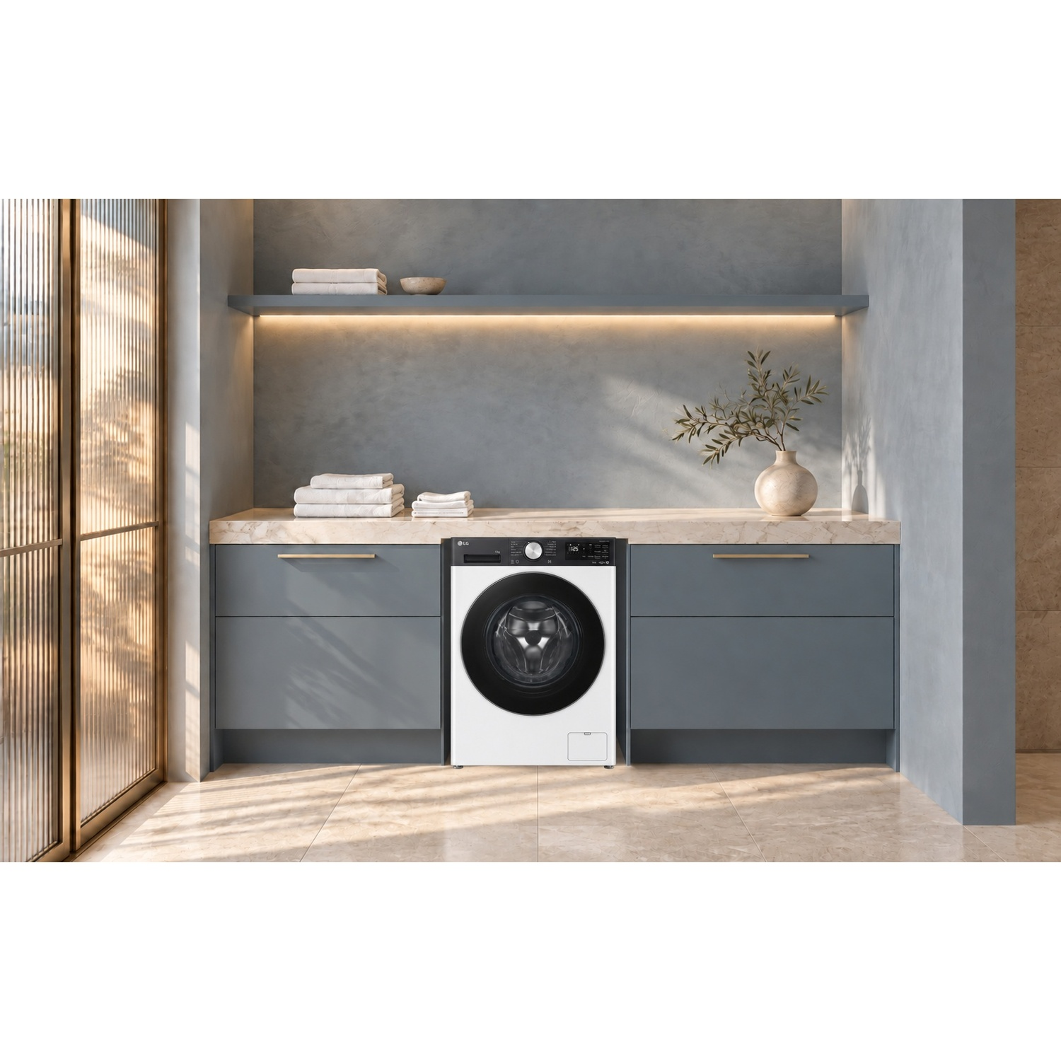LG F4NX5011TKC LAVATRICE, Caricamento frontale, 11 kg, 12 programmi, Profondità 56,5 cm, Giri 1400 rpm, BIANCO+ pannello nero, livello rumorosità centrifuga 71 dB(A), Classe A