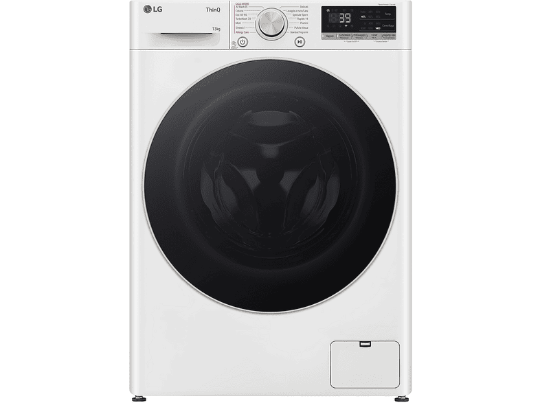 LG F4R7013TSWG AI DD LAVATRICE, Caricamento frontale, 13 kg, 14 programmi, Profondità 61,5 cm, Giri 1360 rpm, Bianca, livello rumorosità centrifuga 72 dB(A), Classe A