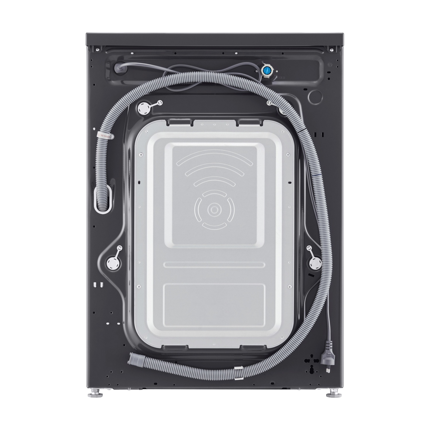 LG F4NX1009NMB Serie X1 LAVATRICE, Caricamento frontale, 9 kg, 10 programmi, Profondità 55 cm, Giri 1400 rpm, Middle Black, livello rumorosità centrifuga 75 dB(A), Classe A