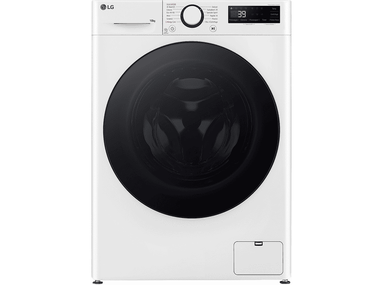 LG F4WR6010AGW AI DD LAVATRICE, Caricamento frontale, 10 kg, 12 programmi, Profondità 56,5 cm, Giri 1360 rpm, Bianca, livello rumorosità centrifuga 71 dB(A), Classe A