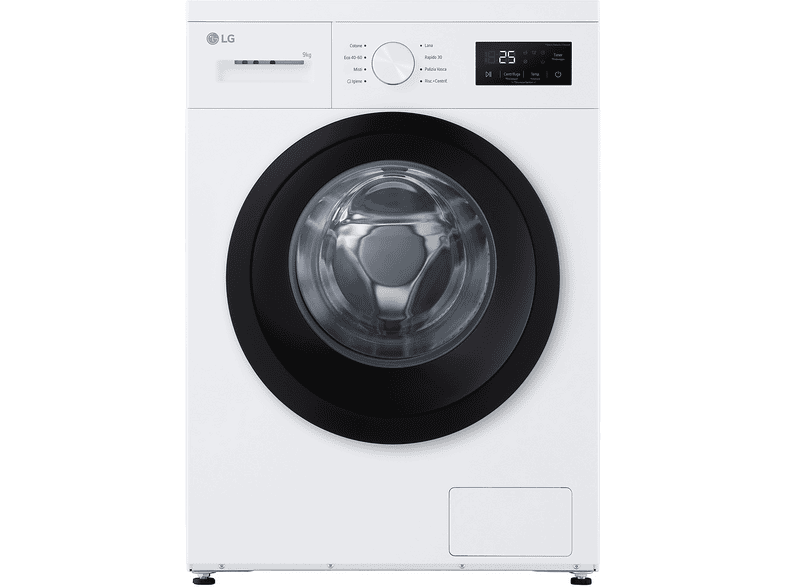 LAVATRICE Caricamento frontale LG F4NA1009NWK, 9 kg, 1400 giri, 8 programmi, profondità 49 cm, Programma Igiene con vapore, Classe A