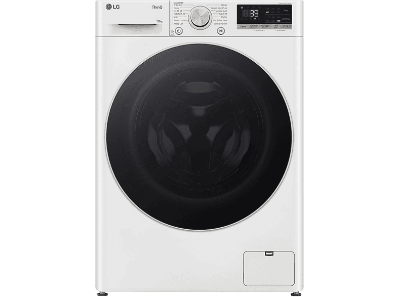 LG AI DD F4R7010TSWG LAVATRICE, Caricamento frontale, 10 kg, 14 programmi, Profondità 56,5 cm, Giri 1400 rpm, Bianca, livello rumorosità centrifuga 71 dB(A), Classe A
