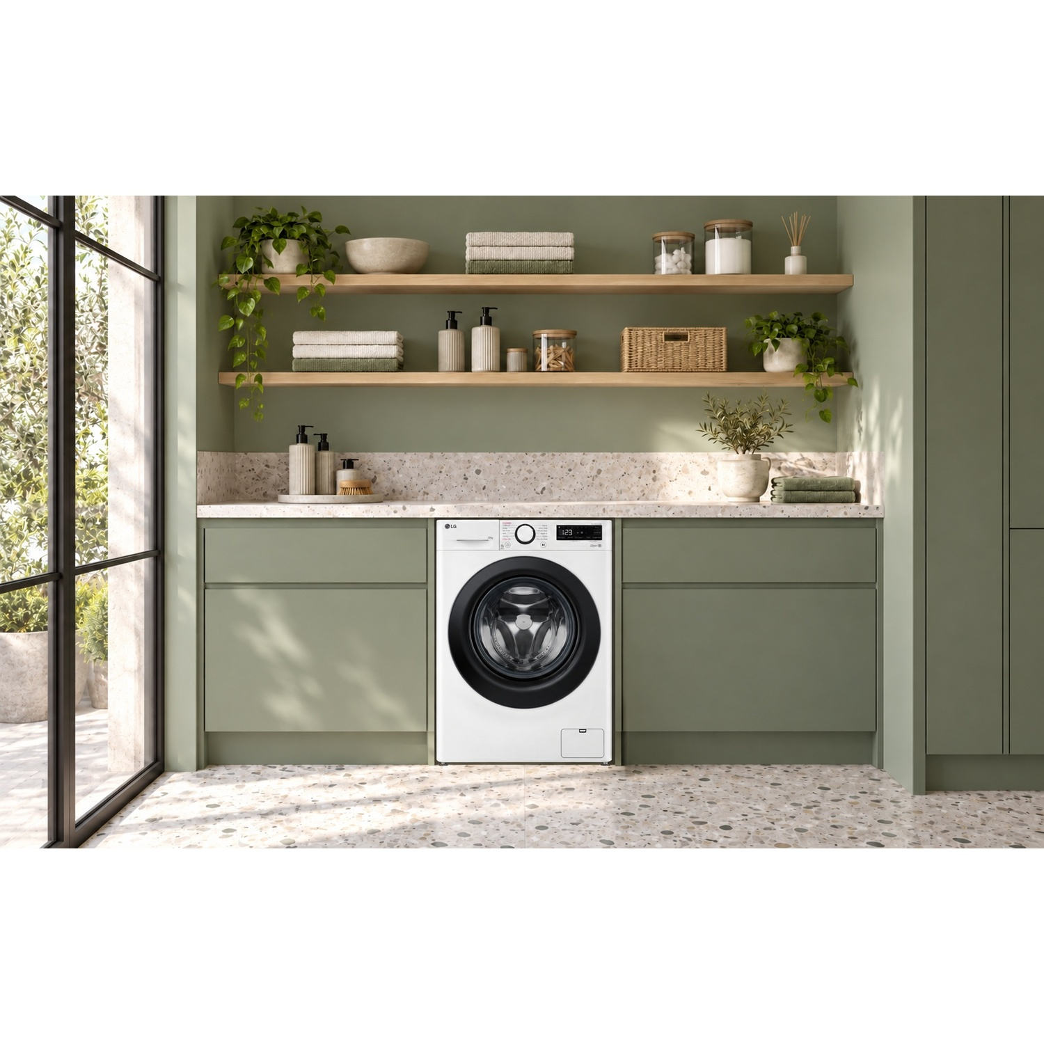 LG AI DD F4R3013NSWB LAVATRICE, Caricamento frontale, 13 kg, 12 programmi, Profondità 61,5 cm, Giri 1400 rpm, Bianca, livello rumorosità centrifuga 72 dB(A), Classe A
