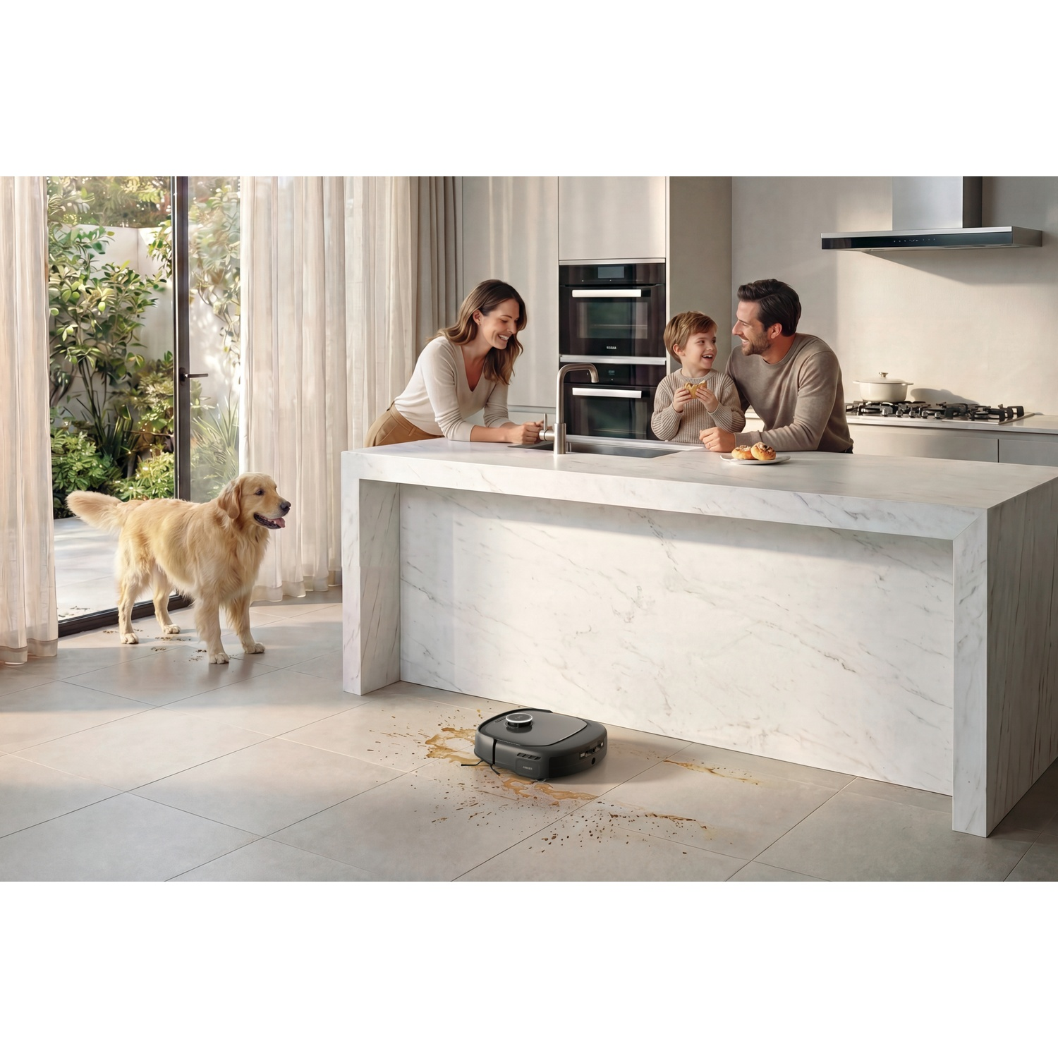 EUFY Omni E35 - Robot aspirateur - Avec fonction lavage - 35 000 Pa - Noir - Robot aspirateur - Avec Fonction serpillère - 35000 Pa - Noir