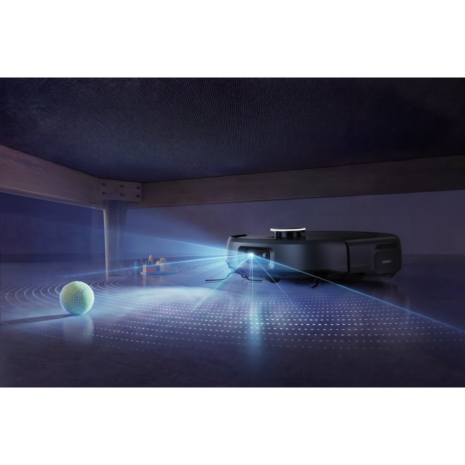 EUFY Omni E35 - Robot aspirateur - Avec fonction lavage - 35 000 Pa - Noir - Robot aspirateur - Avec Fonction serpillère - 35000 Pa - Noir