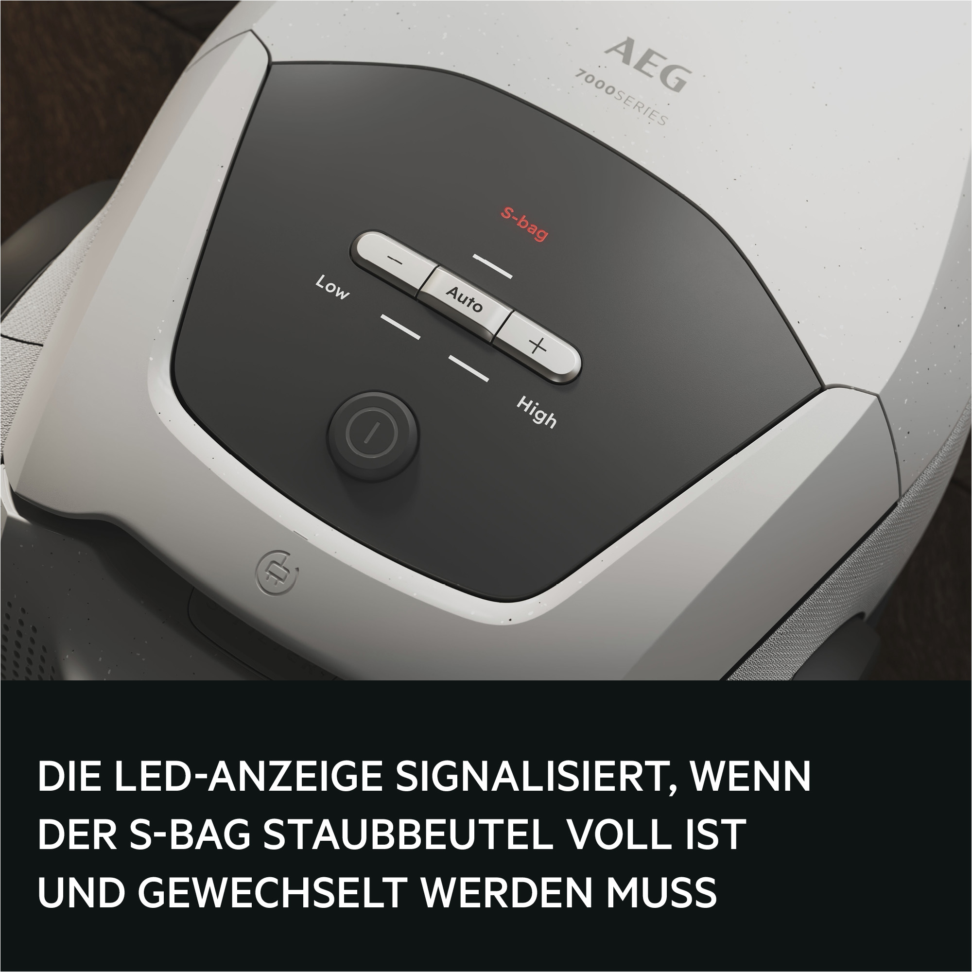 AEG AB71H3SW Hygienic 6000 Staubsauger mit Beutel (73 dB(A), maximale Leistung: 750 Watt, Shell White)