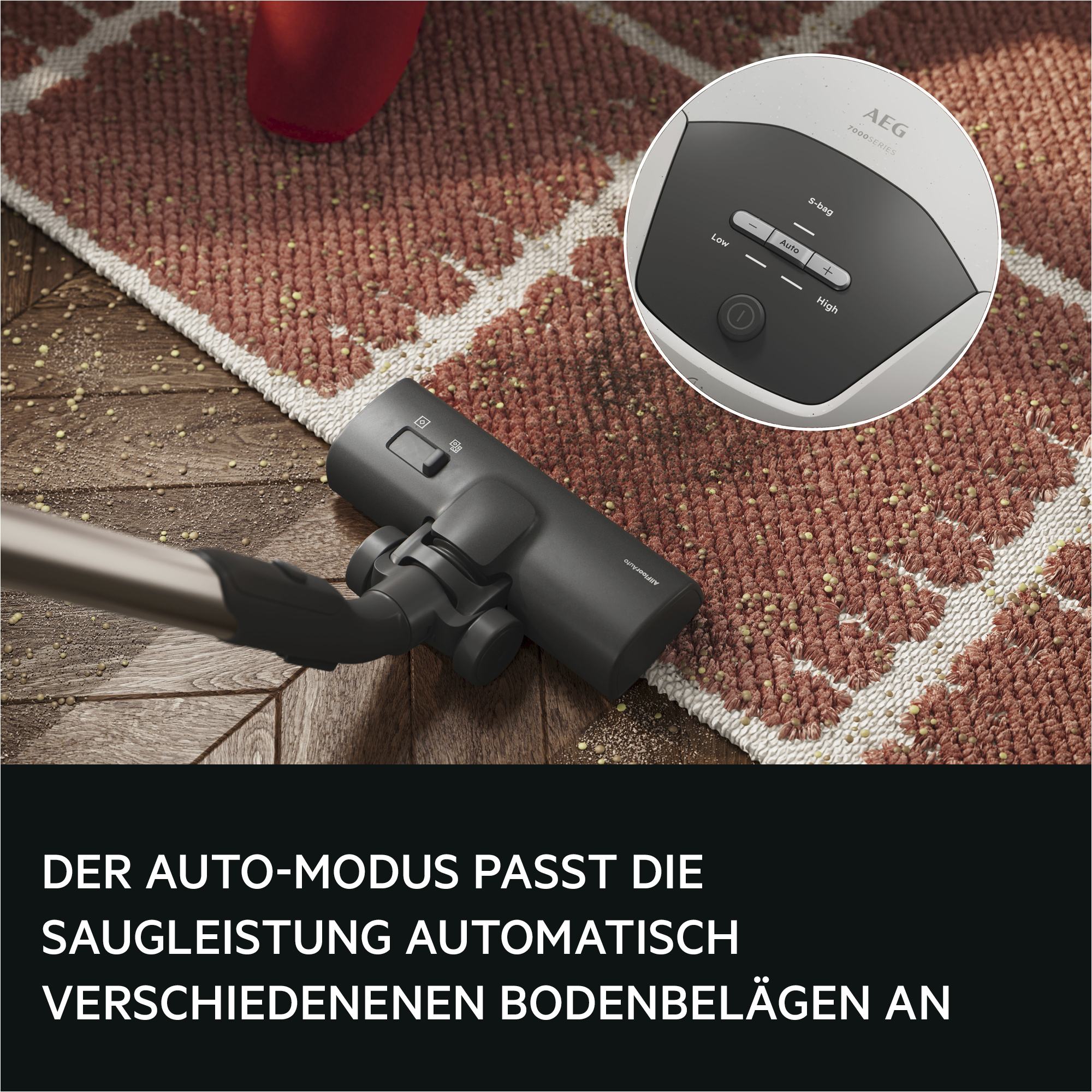 AEG AB71H3SW Hygienic 6000 Staubsauger mit Beutel (73 dB(A), maximale Leistung: 750 Watt, Shell White)