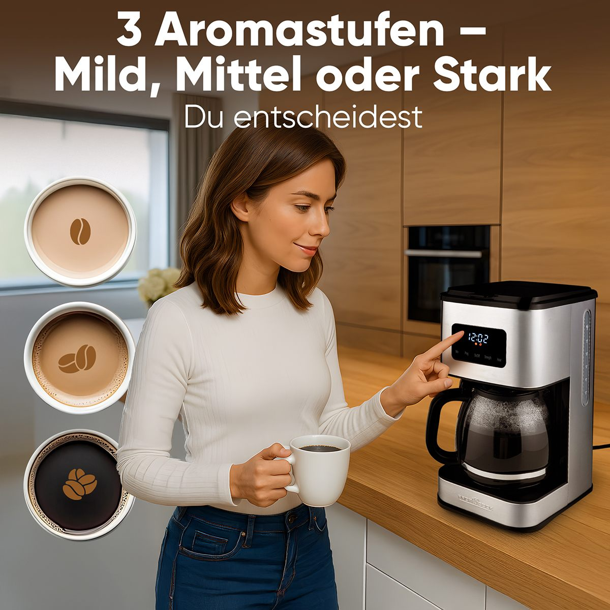 PROFI COOK PC-KA 1299 Kaffeeautomat Chrome