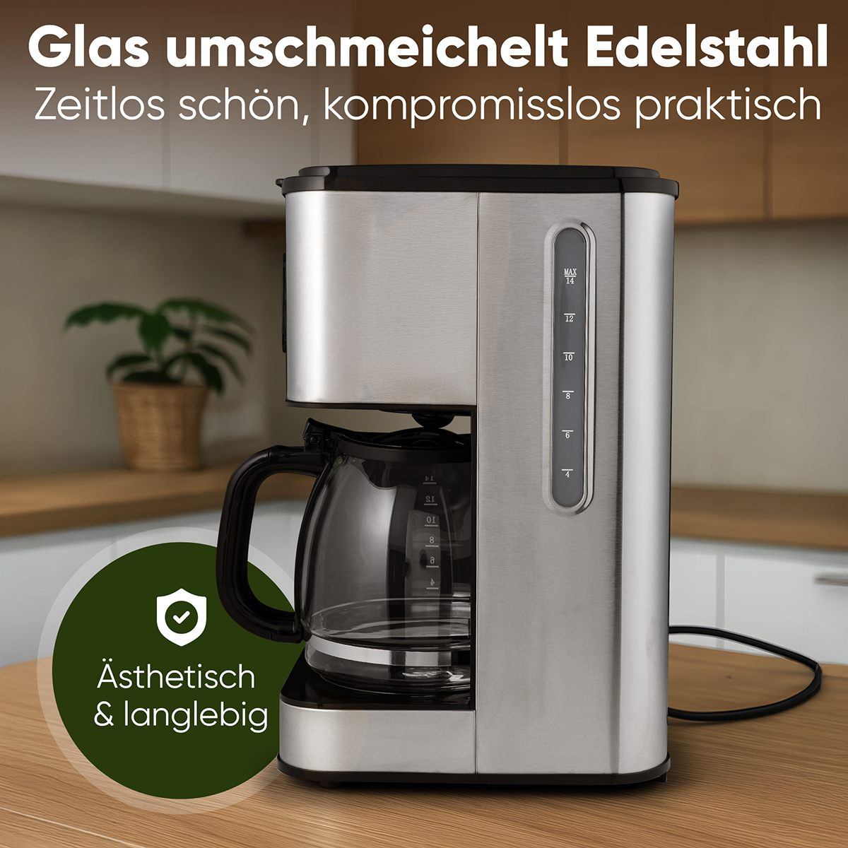 PROFI COOK PC-KA 1299 Kaffeeautomat Chrome