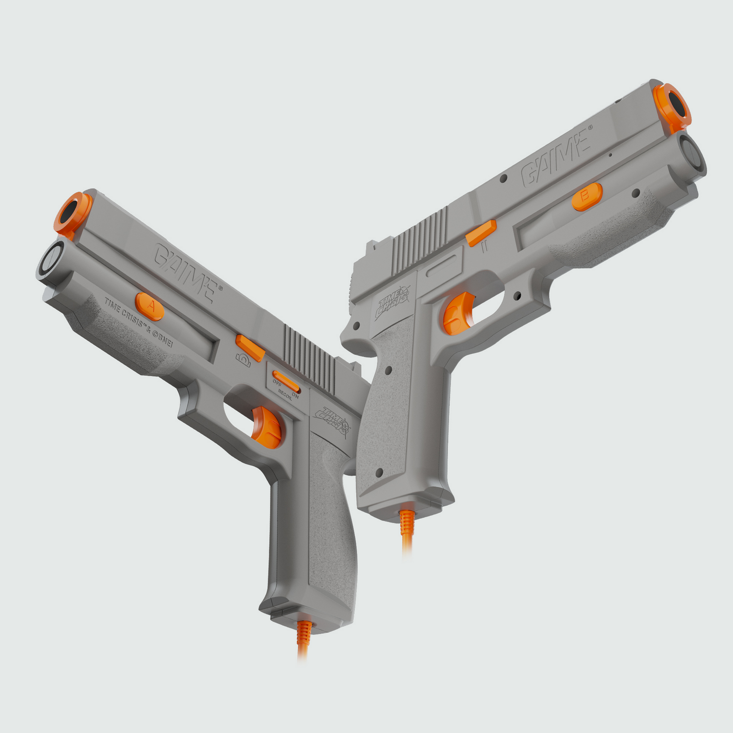 Consola retro - G'aim'e Time Crisis Ultimate Pack 2Guns, Gris