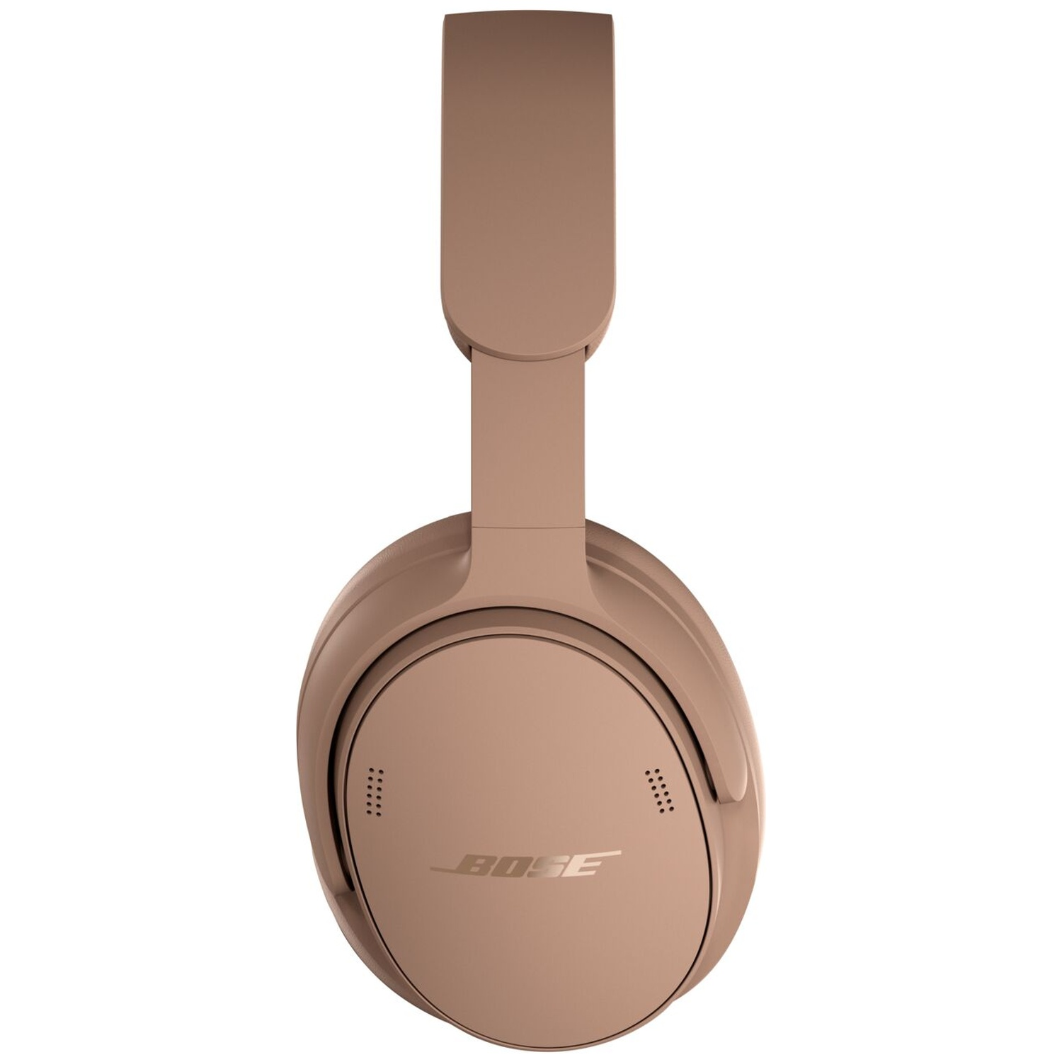 Brown Bose over-ear headphones against a white background.