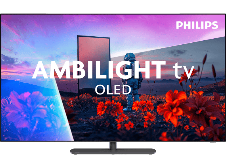 PHILIPS 55OLED811/12 TV (Flat, 55 / 139 cm, UHD 4K, Smart TV, Ambilight, Titan OS)