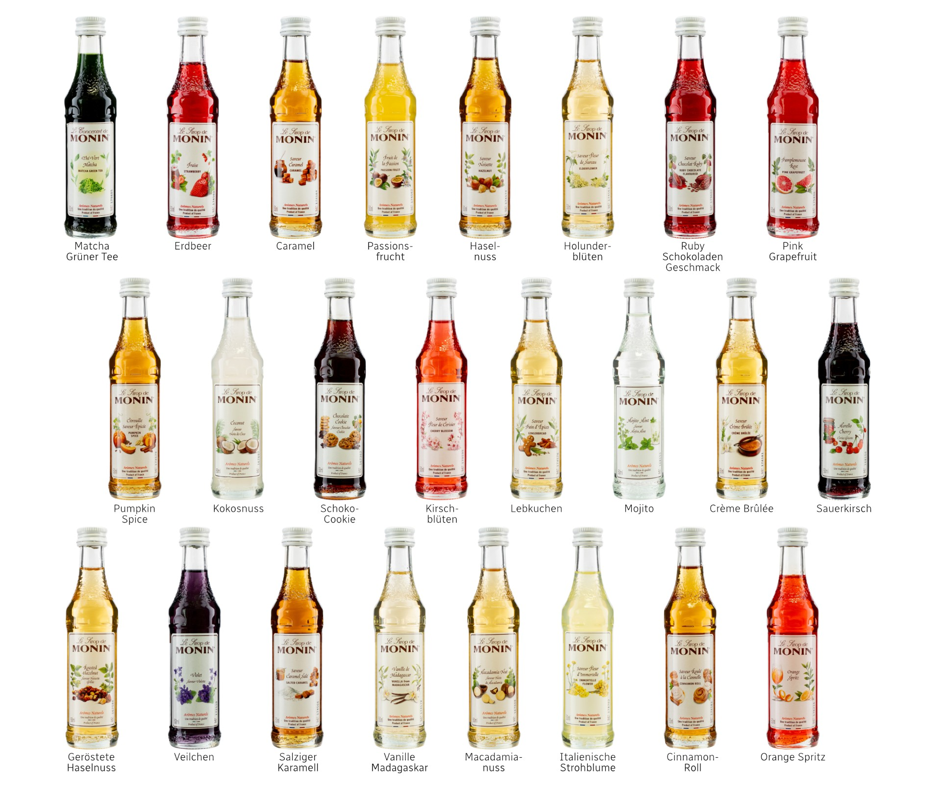 MONIN Sirupe & Konzentrate Adventkalender 24x50ml