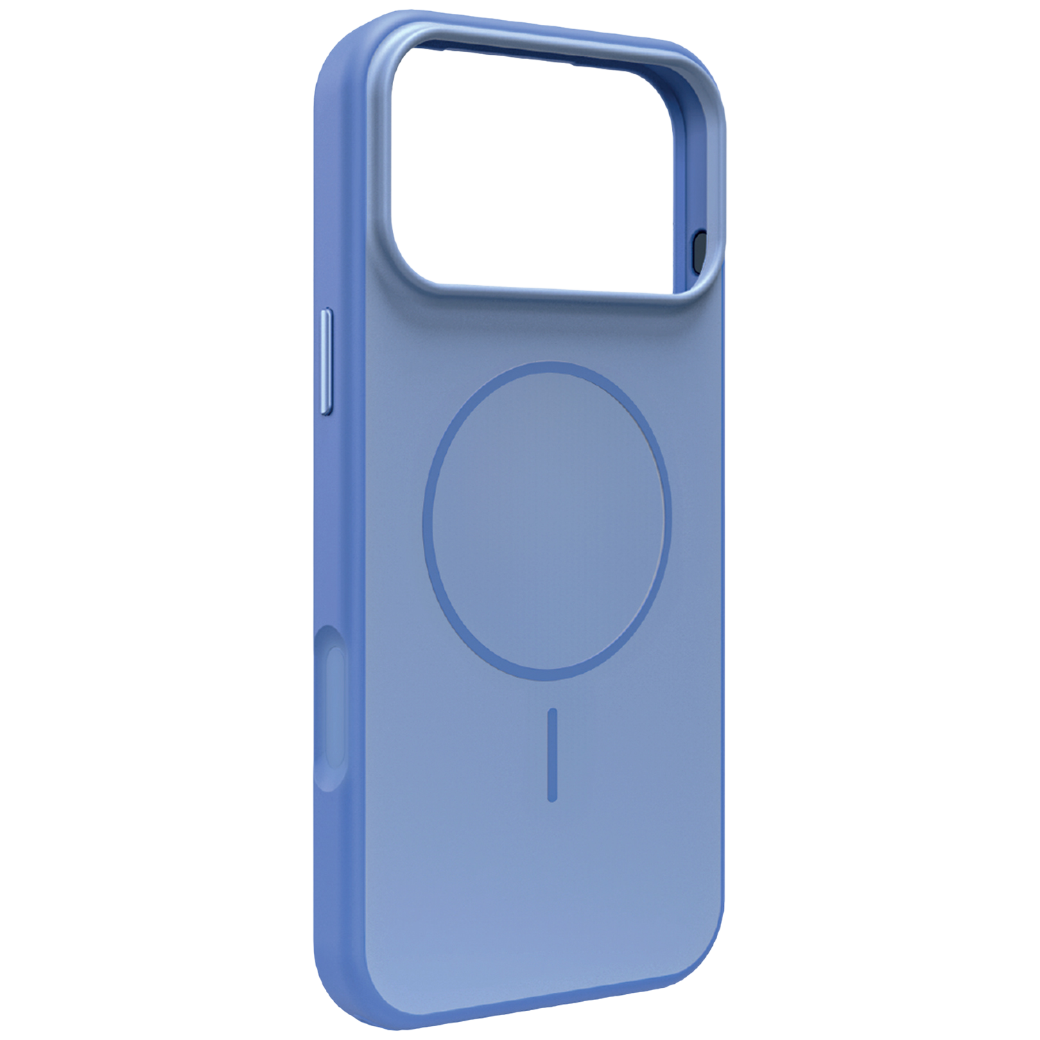 Puro Bicolor Mag Cover Telefoonhoesje Voor Apple Iphone 18 Pro Blauw