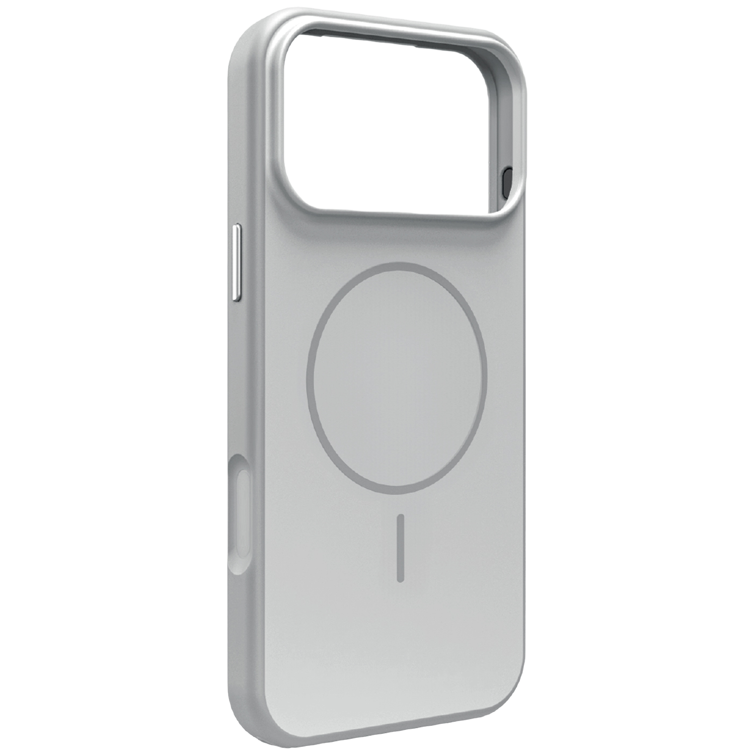 Puro Bicolor Mag Cover Telefoonhoesje Voor Apple Iphone 18 Pro Max Zilver