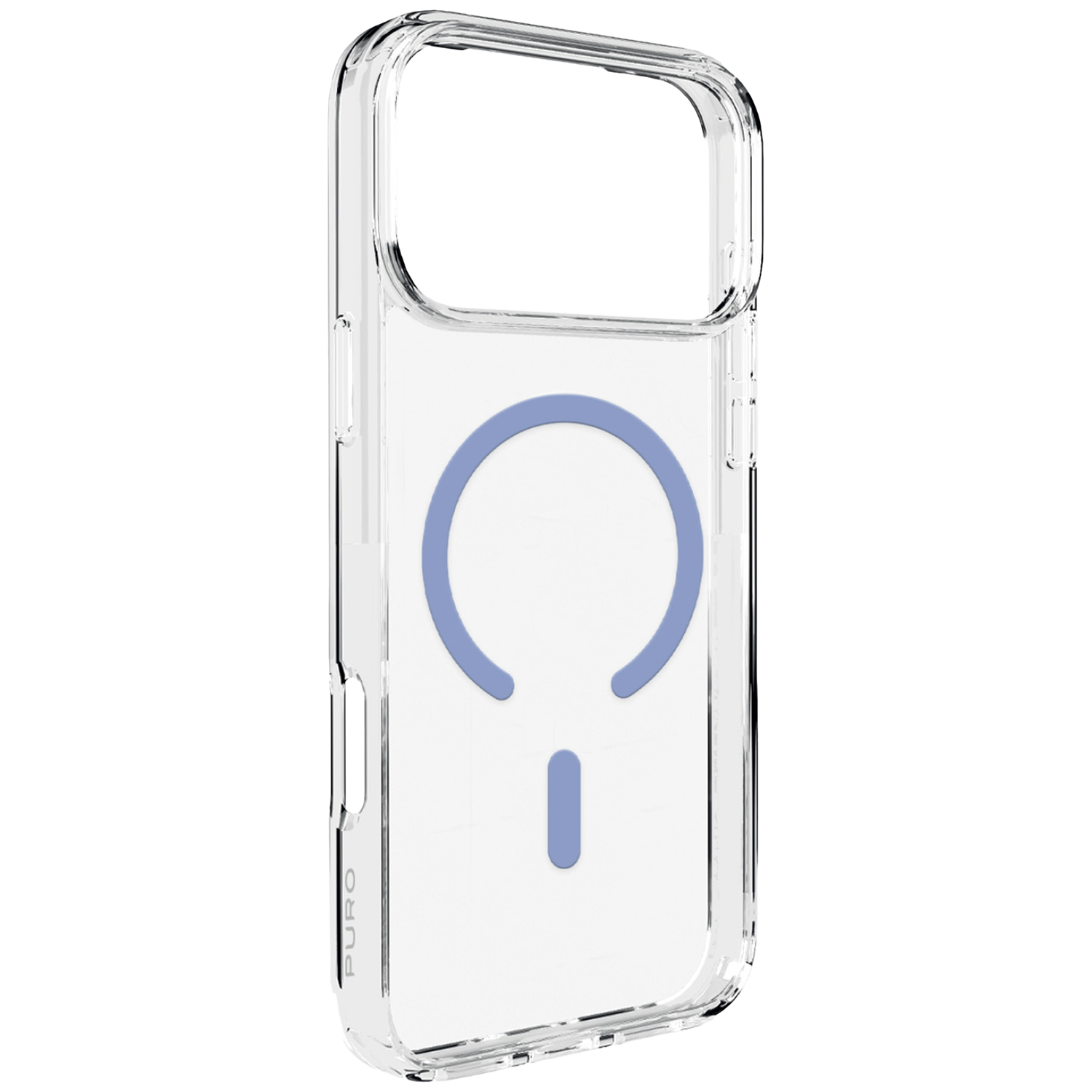Puro Lite Mag Cover Telefoonhoesje Voor Apple Iphone 18 Pro Max Transparant/ Blauw