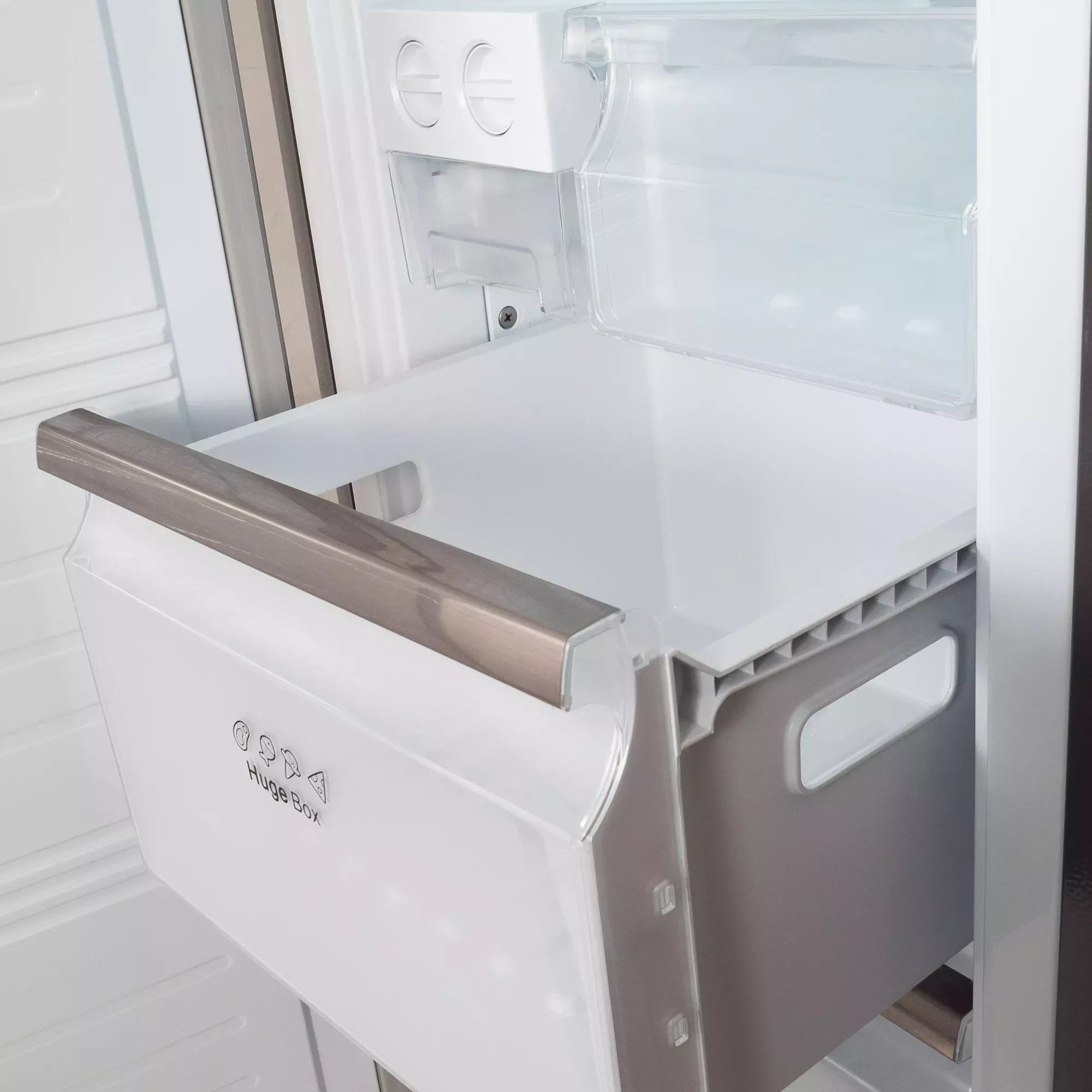 Congelador vertical - Infiniton CV-274L85XDB, 274 l, Alto 185.5 cm, No Frost, Metal Technology, LCD touchControl, Inox