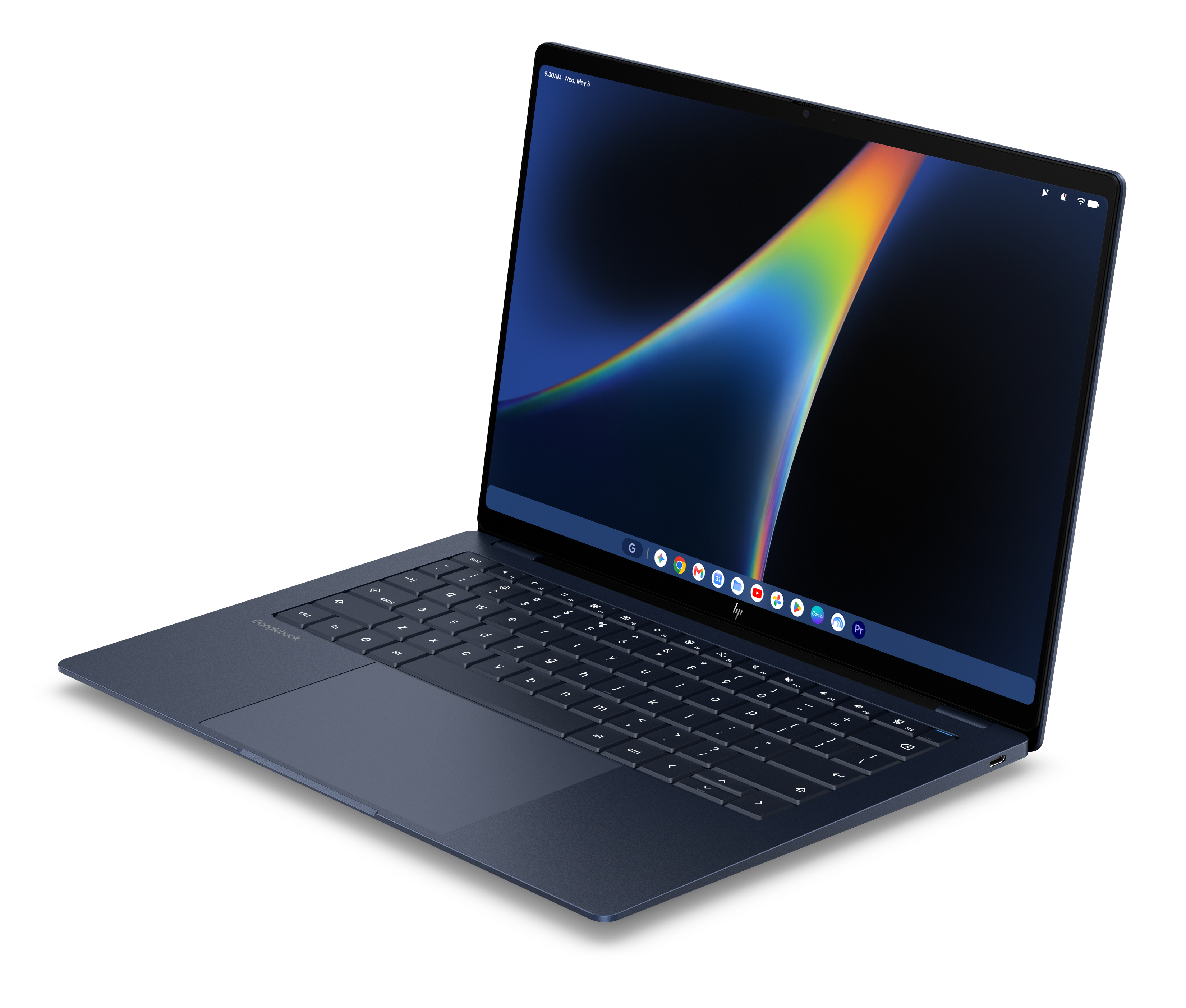 HP Googlebook 14c-cf0351ngx, OLED - 14 Zoll Snapdragon X Elite X1E-80-100 - 16 GB - 512 GB Adreno™ Onboard Graphics - Googlebook OS