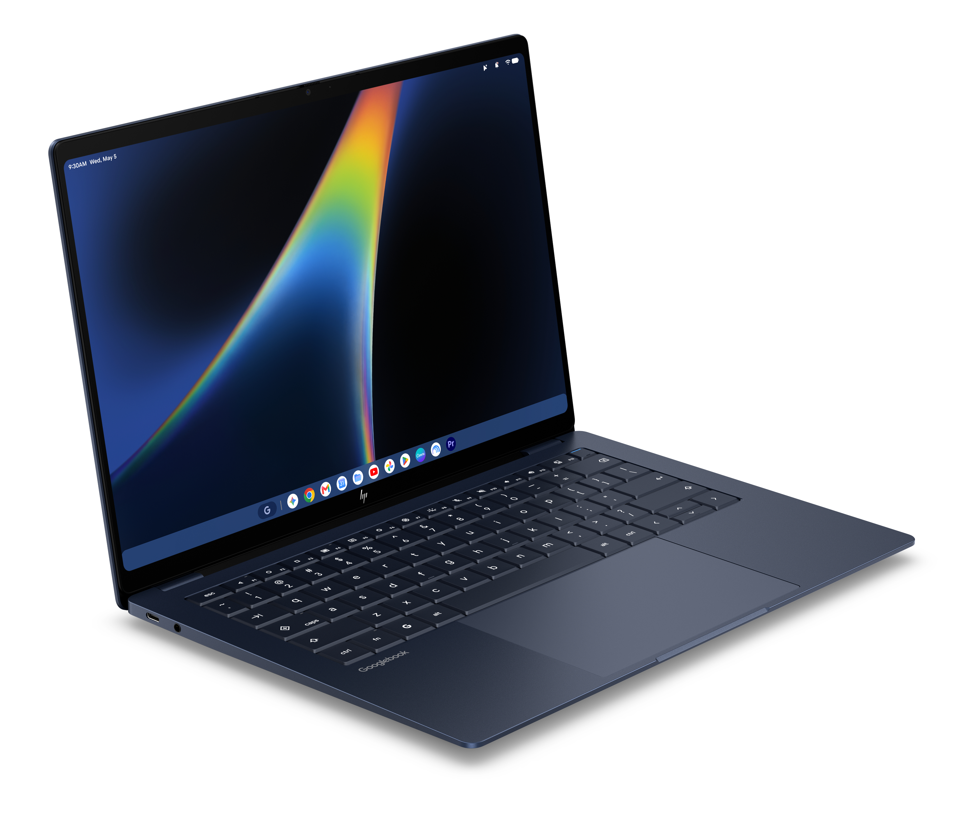 HP Googlebook 14c-cf0351ngx, OLED - 14 Zoll Snapdragon X Elite X1E-80-100 - 16 GB - 512 GB Adreno™ Onboard Graphics - Googlebook OS