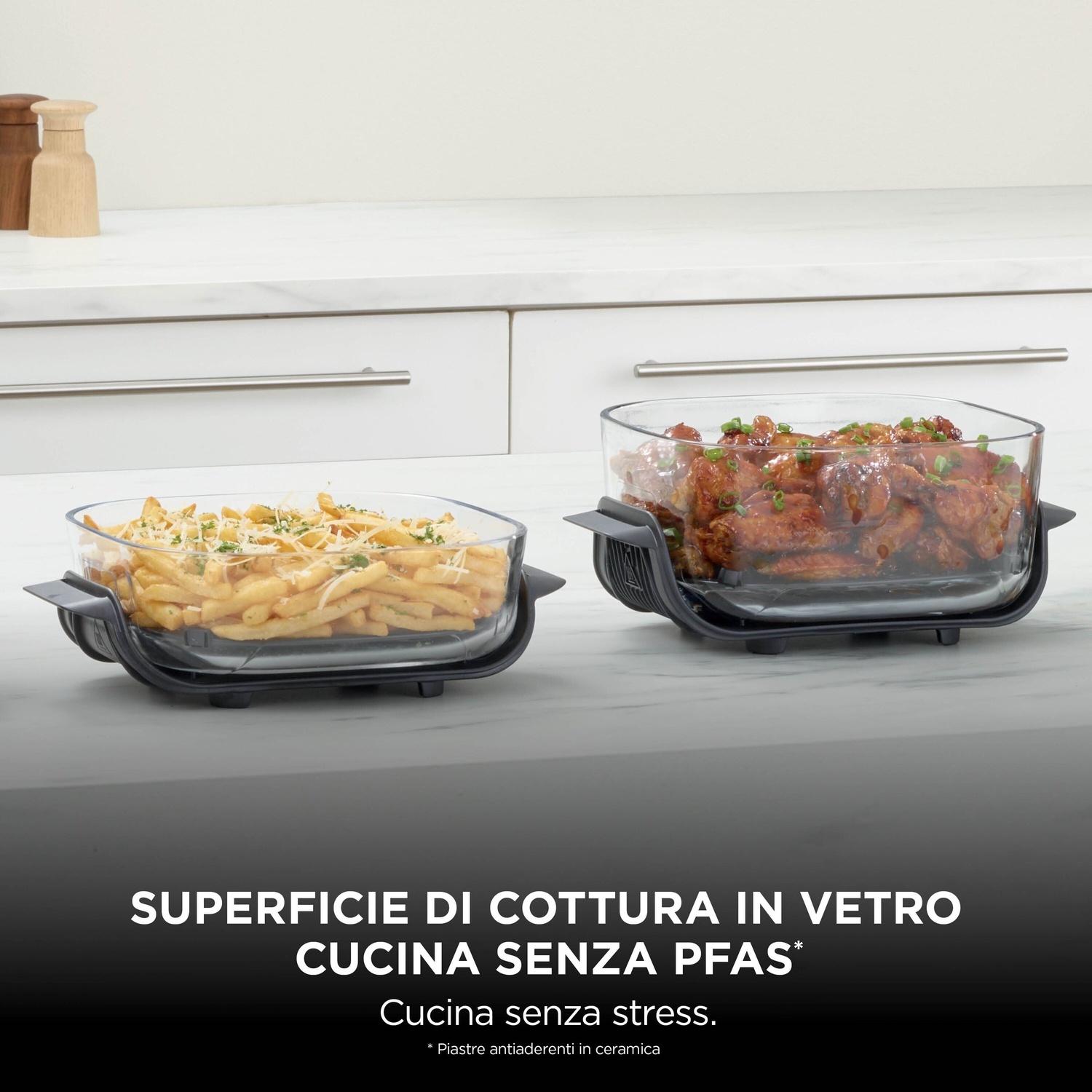 NINJA CRISPI PORTATILE 4 IN 1 FRIGGITRICE AD ARIA, capacità 3,8 l, Max potenza 1700 W, 4 programmi a 185 °C, Verde Salvia