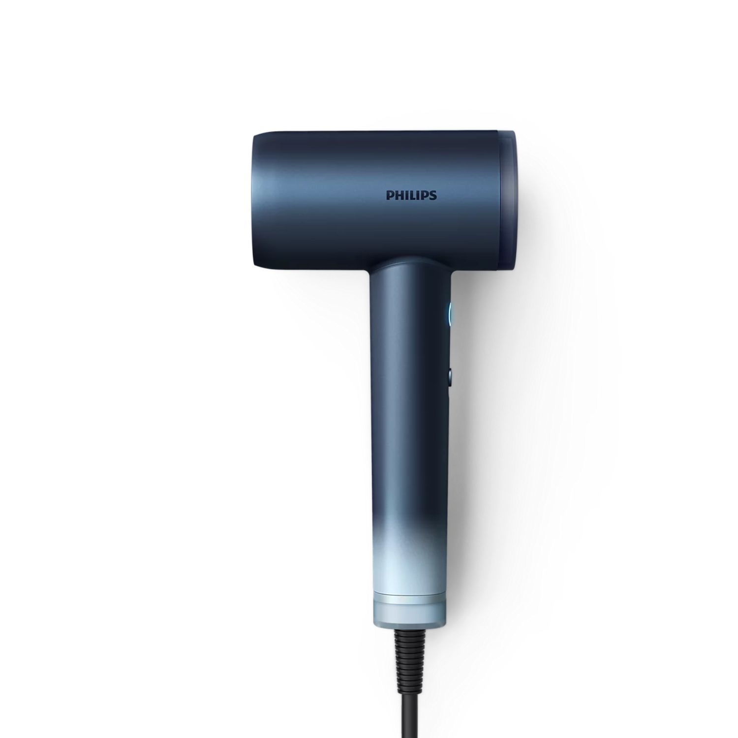 Secador - Philips Aqua Edition 9000 BHD956/10, 1400 W, 3 temperaturas, 3 velocidades, Aqua SenseIQ, alta velocidad, difusor, concentrador, azul oscuro