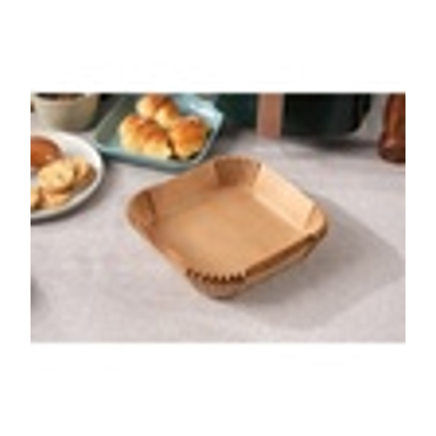 CARTA FORNO PER FRIGGITRICE AD ARIA KOENIC KAFP-2020, 20x20 cm, 100 pezzi, Monouso, Adatta a modelli 5-8 L