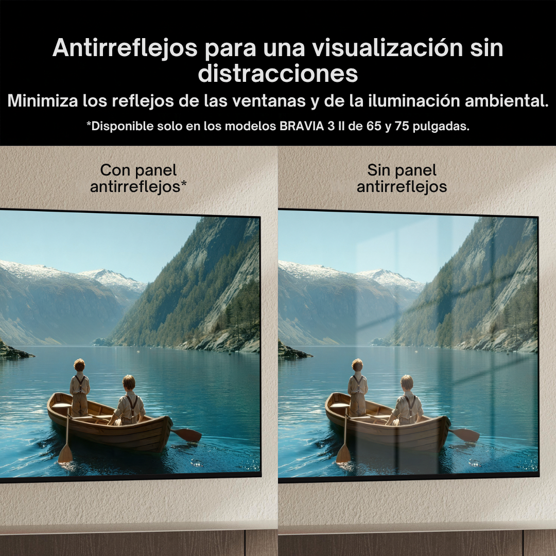 Anti reflejo para una visualización sin distracciones.